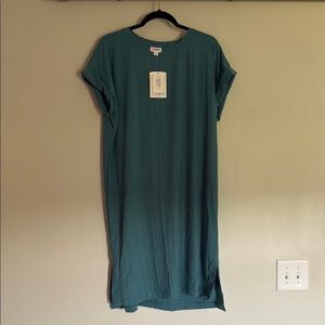 LuLaRoe Teal Midi Dress